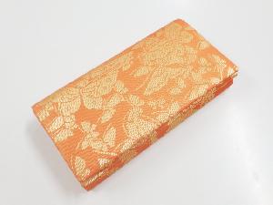 リサイクル　金糸蝶模様織り出し和装バッグ